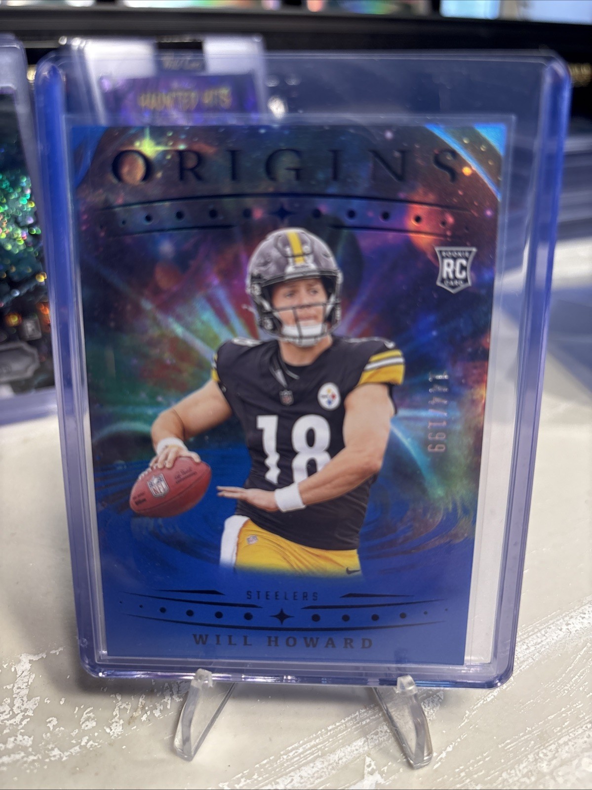 2025 Panini Origins - Rookies Will Howard, Will Howard #120 Blue /199 (RC)