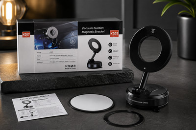 Premium Vacuum Suction Magnetic Phone Mount   360° Universal Holder