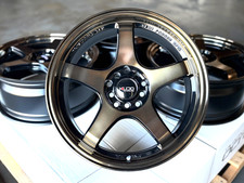 17x7.5 Flow Formed Wheels Rims Bronze Black Fit Nissan Altima Sentra Mazda 3 6