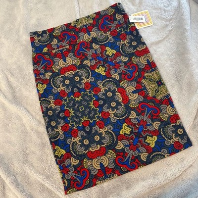 LuLaRoe Cassie Skirt XL Multicolor Geometric New With Tags