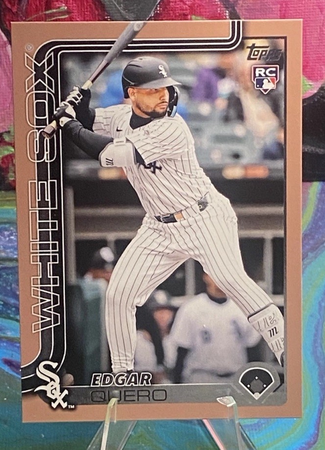EDGAR QUERO /2025 TOPPS UPDATE GOLD BORDER WHITE SOX #US-145 2025 RC