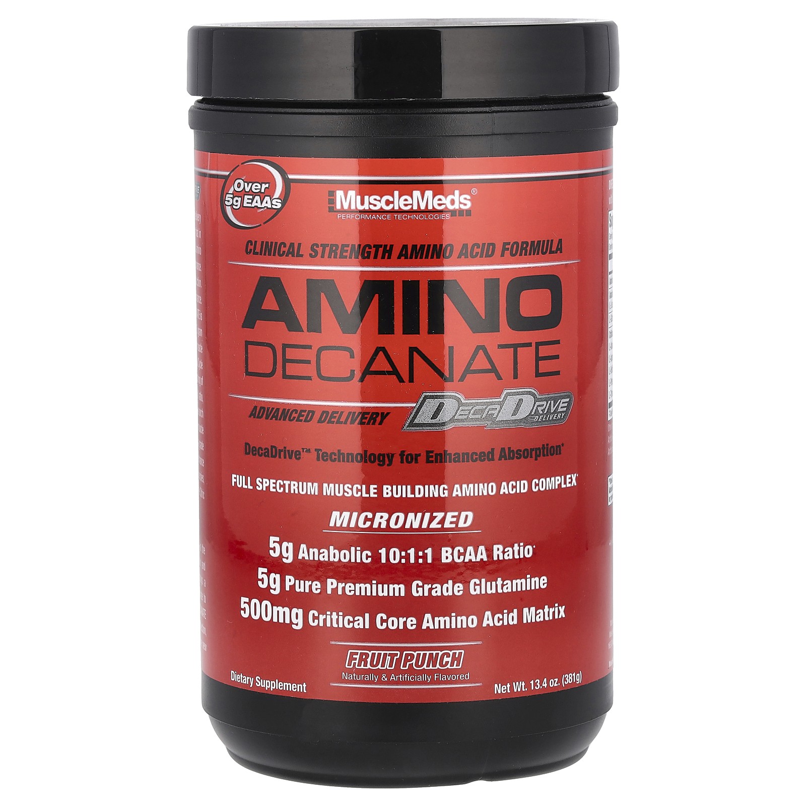 Amino Decanate, Фруктовый пунш, 13,4 унции (381 г)