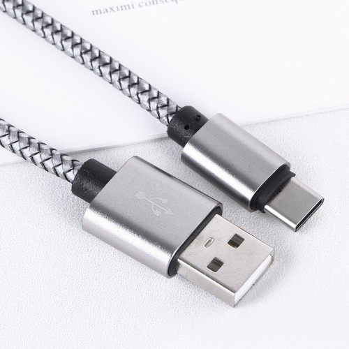 USB- -C-Kabel Nylon geflochten 1M 2.0A USB-C-Schnellladegerät Schnelle - 第 9/12 張圖片