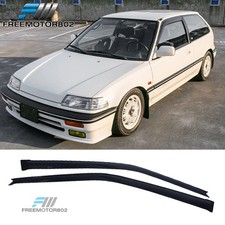 Fit 88-89 Honda Civic Hatchback Slim Style Window Visor Rain Sun Guard Deflector Fit 88-89 Honda Civic Hatchback Slim Style Window Visor Rain Sun Guard Deflector
