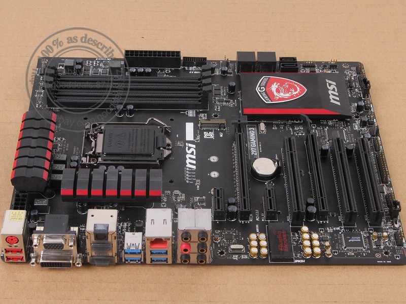 Original MSI Z97 GAMING 3, LGA 1150, Intel Z97 Motherboard ATX DDR3 USB 3.0
