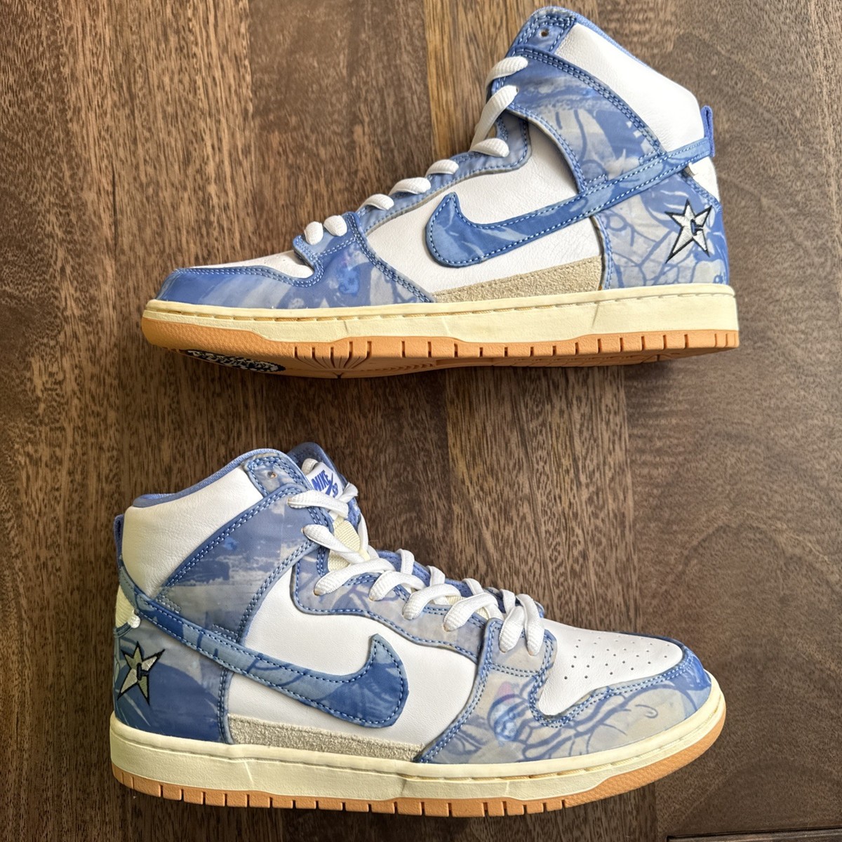 Size 10 - Nike Carpet Company x Dunk SB High Blue
