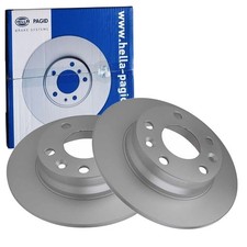 2x HELLA PRO BREMSSCHEIBEN 260mm VOLL HINTEN passend für NISSAN JUKE RENAULT CAP