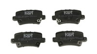 Hinterachse Hart 223 173 Bremsbelagsatz, Scheibenbremse FüR Honda