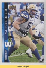 2021 Upper Deck CFL Blue Patrick Neufeld #140 READ 11q6