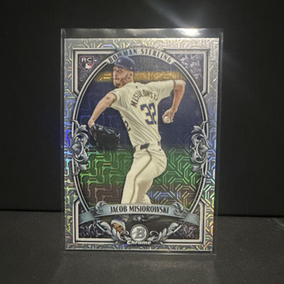2025 Topps Bowman Sterling Rookie Revelation Jacob Misiorowski #BSR-13 RC