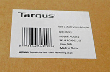 Targus ACA961USZ USB-C Multi Function Adapter with USB C to HDMI / VGA / DVI