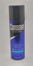 Consort Aerosol Hair Spray For Men UNSCENTED EXTRA HOLD 8.3 oz