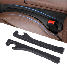 Car Seat Gap Filler 2 Pack, Universal Fit PU Leather Car Seat Gap Plug to Fill t