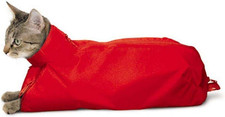 Feline Cat Sack Nylon Restraint Bag Vet Supply Size Medium 4-8 Pounds Washable