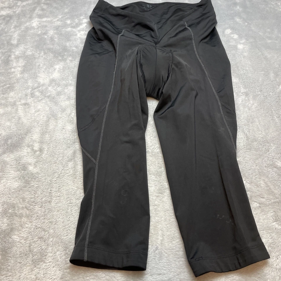 Medias de ciclismo Pearl Izumi Sugar para mujer L negras asiento acolchado 3/4 Knicker Active Foto 2 de 4