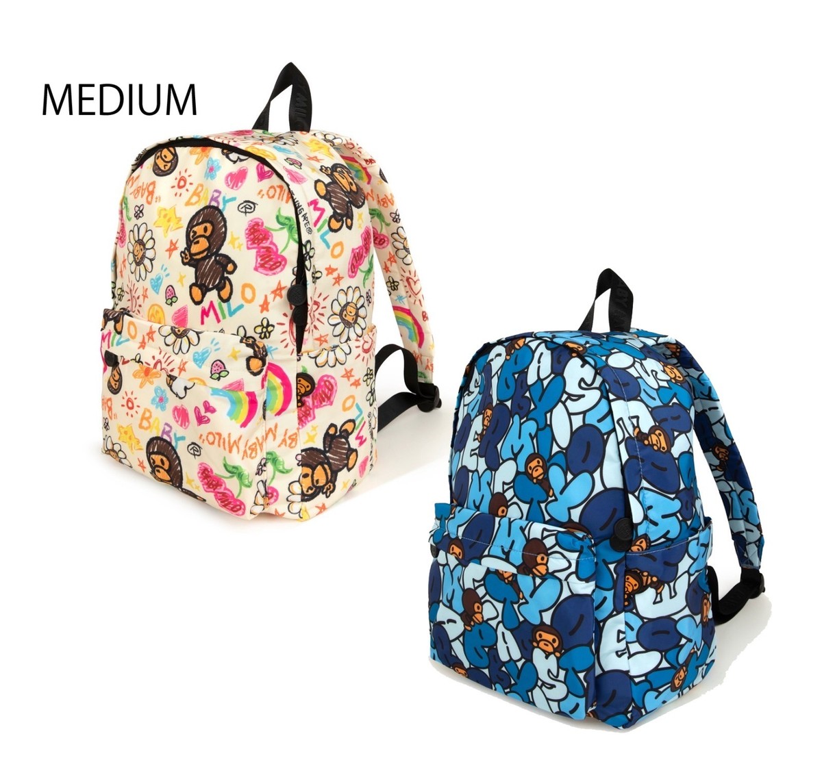 BABY MILO STORE by A BATING APE リュック APE BABY MILO STORE BABY MILO MEDIUM BACKPACK | eBay