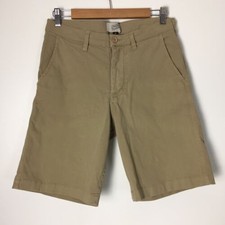 Deus Ex Machina Mens Walk Shorts Size 28 Button Up Beige Stretch GUC SC18DE4