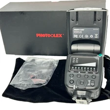 Photoolex Speedlite FK300 Black Hot Shoe Mount Digital Camera LED Flash with Box