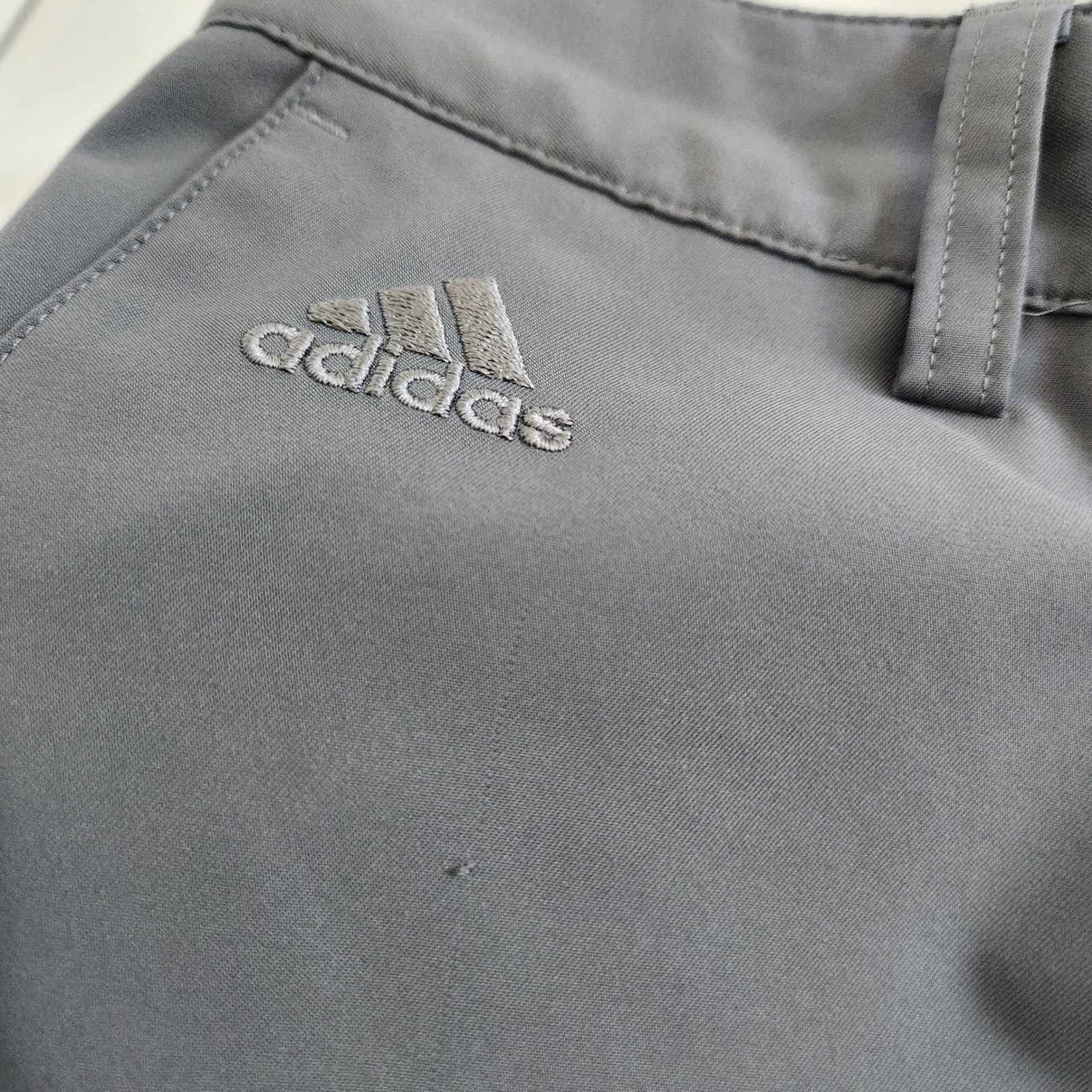 Adidas Climalite Mens Golf Shorts Grey Size 32 Flat Front Performance thumbnail 7