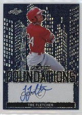 2019 Leaf Flash Foundations Blue 32/50 Tre Fletcher #FF2-TF2 Auto 4z8