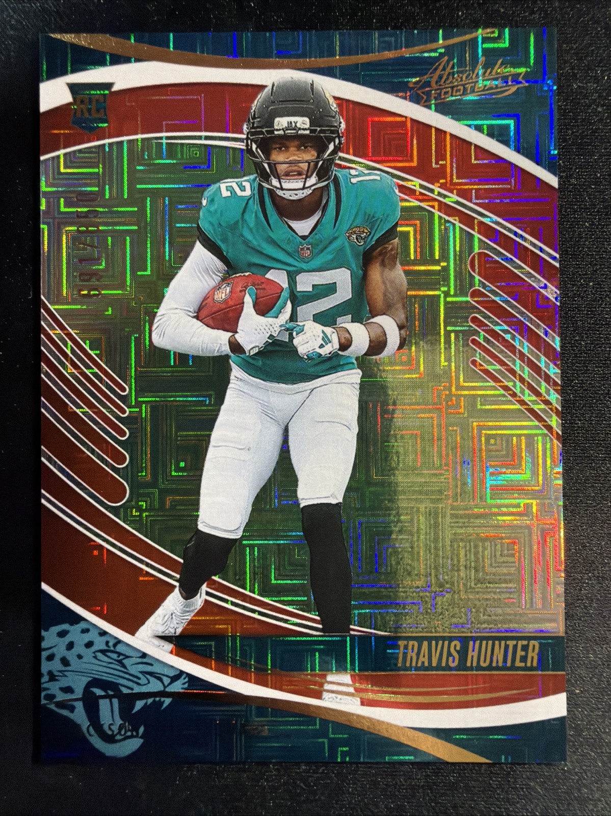 Travis Hunter - 2025 Panini Absolute Rookie #186 Mojo /850 Jaguars RC