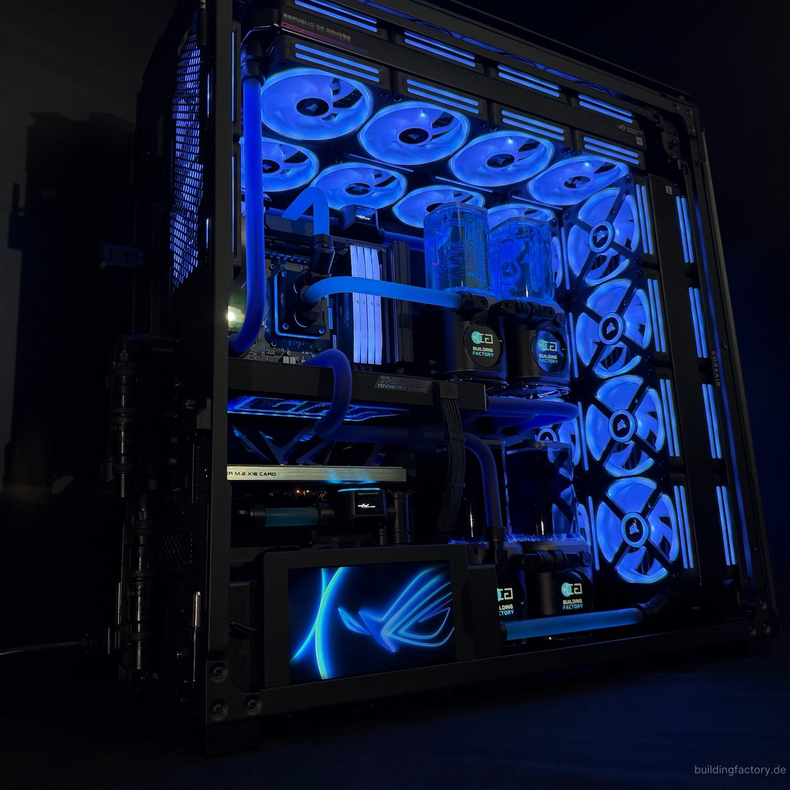 CORSAIR 9000D Custom Build / Dual Loop / Mo-Ra Anschlüsse / Direct die
