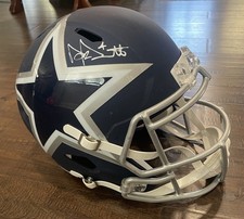 Dak Prescott Signed Authentic Full Size Cowboys Helmet - Fanatics Navy Alternate