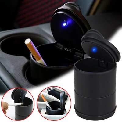 Universal LED Auto KFZ Aschenbecher LED Licht Deckel Zigarre Asche Becher Halter Tragbar