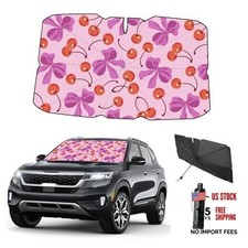Windshield Sun Shade Umbrella for Car Front Window Sun Visor for Cherry