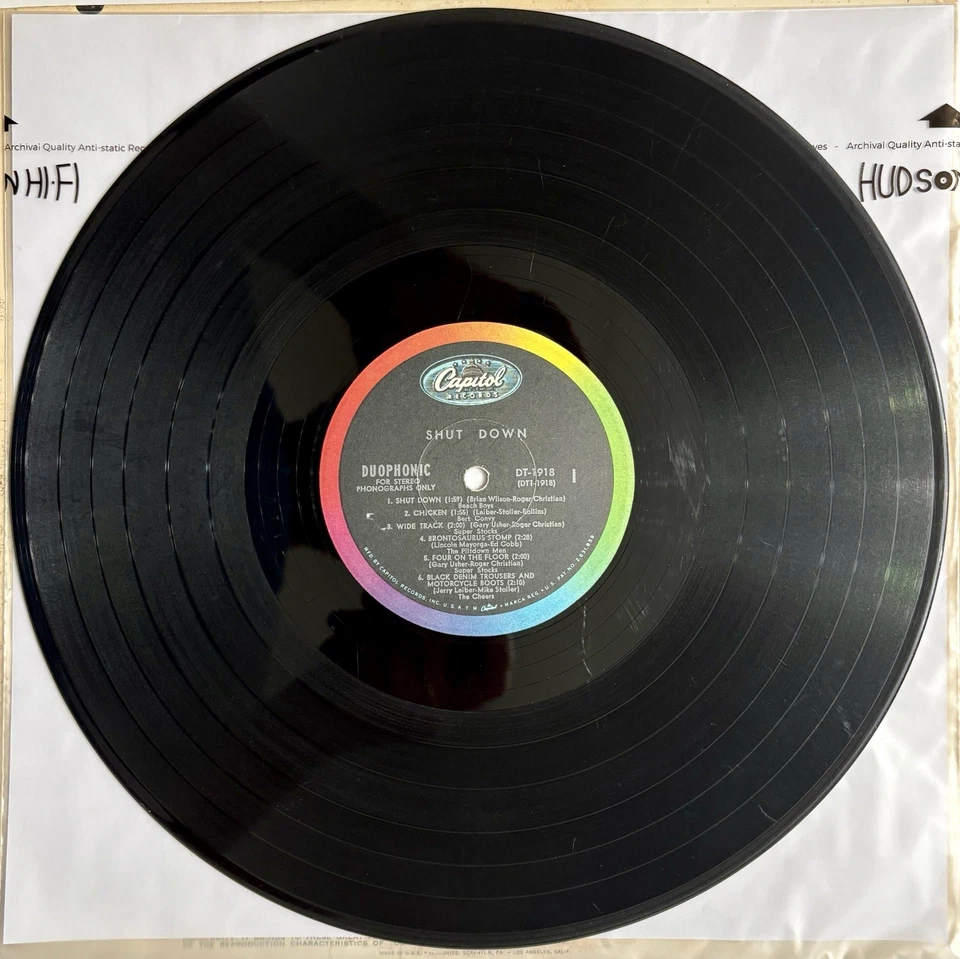 Various - Shut Down 1963 Duophonic DT1918 Vinyl LP - Cleaned See Description - Image 2 of 4