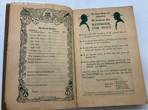 BSA Boy Scouts of America Handbook for Boys 1932 Revised First Edition Vintage - Photo 7/9