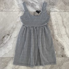 Forever 21 Short Checkered Sleeveless Dress Black White Size Small