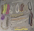 Huge Lot Vintage Estate Costume Jewelry 25+ Pc Choker Necklaces 2+ Lbs