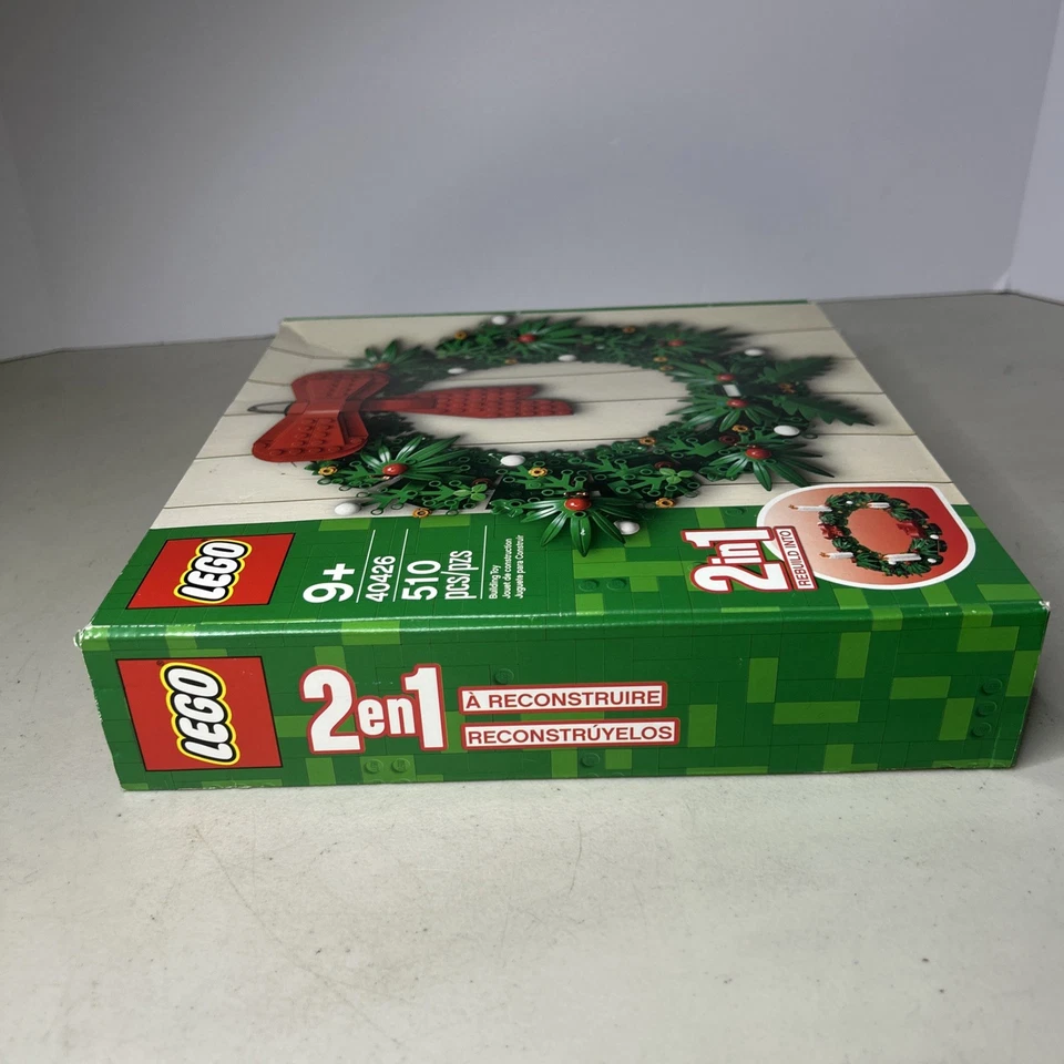 Lego Christmas Wreath 40426 Retired Holiday Set BRAND NEW SEALED Light Wear Box* - Image 4 of 4