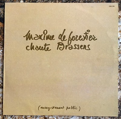 Maxime Le Forestier - Chante Brassens - 1979 chanson LP
