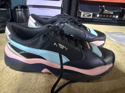 PUMA Black Storm.y Metallic Women's 7.5 Sneakers
