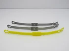 3 Vintage Mattel Barbie Corvette Car Seat Belts 2 Gray & 1 Yellow 1291-2669
