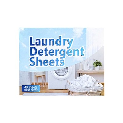 Dissolvable Laundry Detergent Sheets Safe for Infants Quick Stain Erasing Power