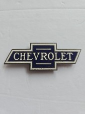 Antique Chevrolet Bow Tie Enameled Radiator Badge Emblem Made in USA