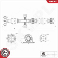 Antriebswelle Esen Skv 76SKV122 FüR Vw Crafter 30 50 35 Bus Tdi Mercedes B906