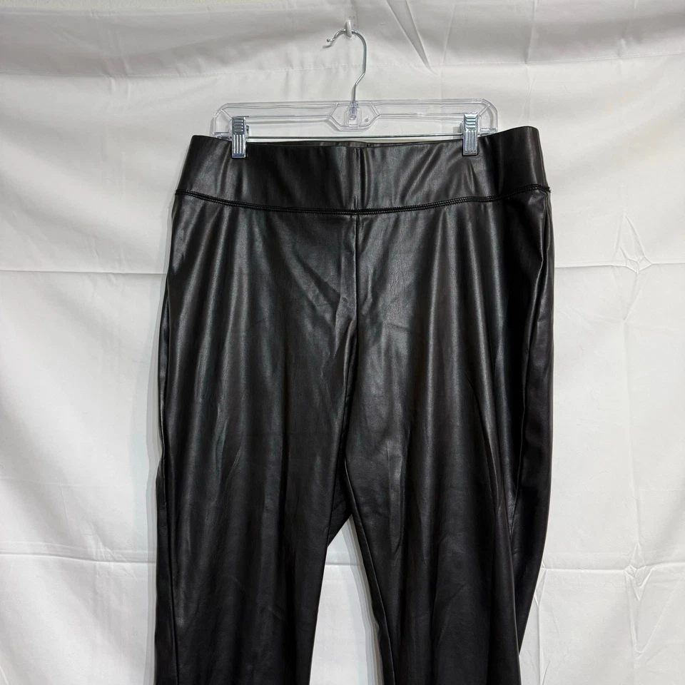 Leggings Inc International Concepts negros de imitación de cuero talla 16 Foto 3 de 4