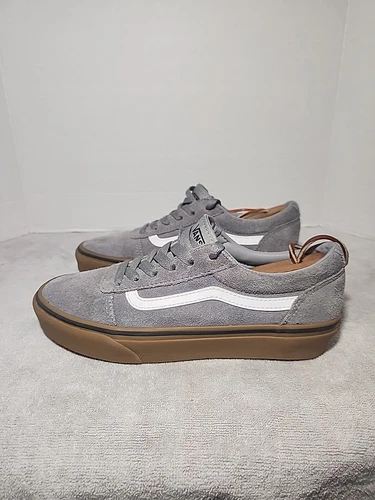 Vans Ward Sneaker camoscio grigio suola in gomma taglia 5
