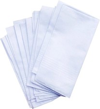 12Pcs Mens Handkerchiefs 100 Cotton Classic Hankies Pocket Exquisitely hemmed