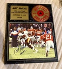 Art Monk Autograph Picture Plaque Washington Redskins