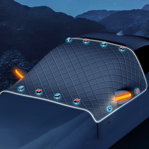 Simplified Installation Process Car Sun Shade with Frost Guard Feature - Picture 3 of 12