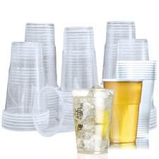 Plastic Glasses Half Pint 10oz | Pint Cups 20oz Reusable Beer Party