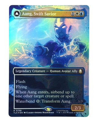 MTG | Aang, Swift Savior / Aang and La, Ocean's Fury | Avatar | Foil | NM | EN