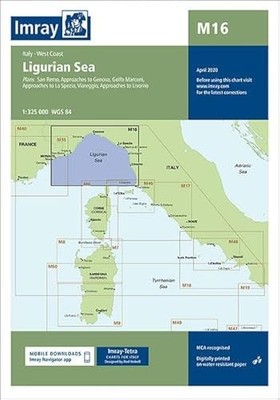 Imray Chart M16: Ligurian Sea