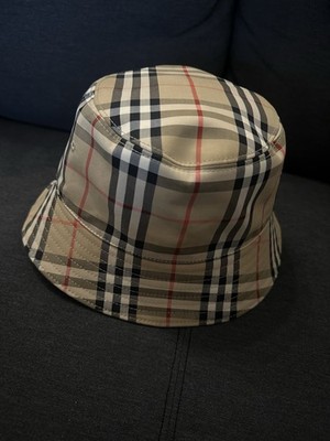 Burberry Fischerhut Bucket Hat Hut Nova Check Beige Size L