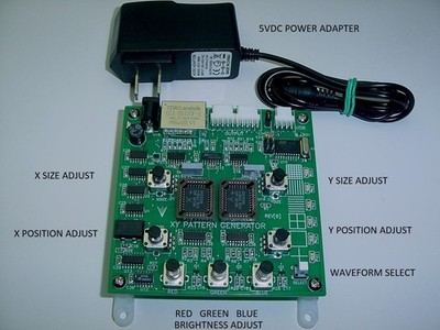 XY  VECTOR MONITOR PATTERN GENERATOR / TESTER  ( SEGA G80 ,  6100 , G05 , G08)